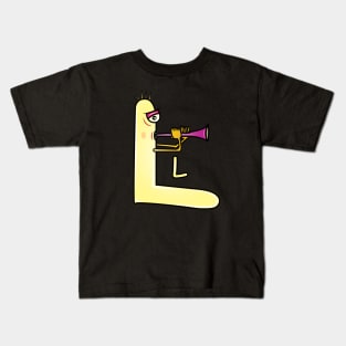Funny Alphabet Lore Letter L Kids T-Shirt